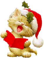 Chat chantant un cantique