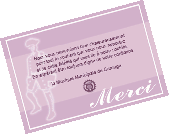 Carte de Remerciements